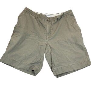 Columbia Men's Shorts Size 40 Khaki Casual Cotton Blend 10" Inseam Outdoor Wear